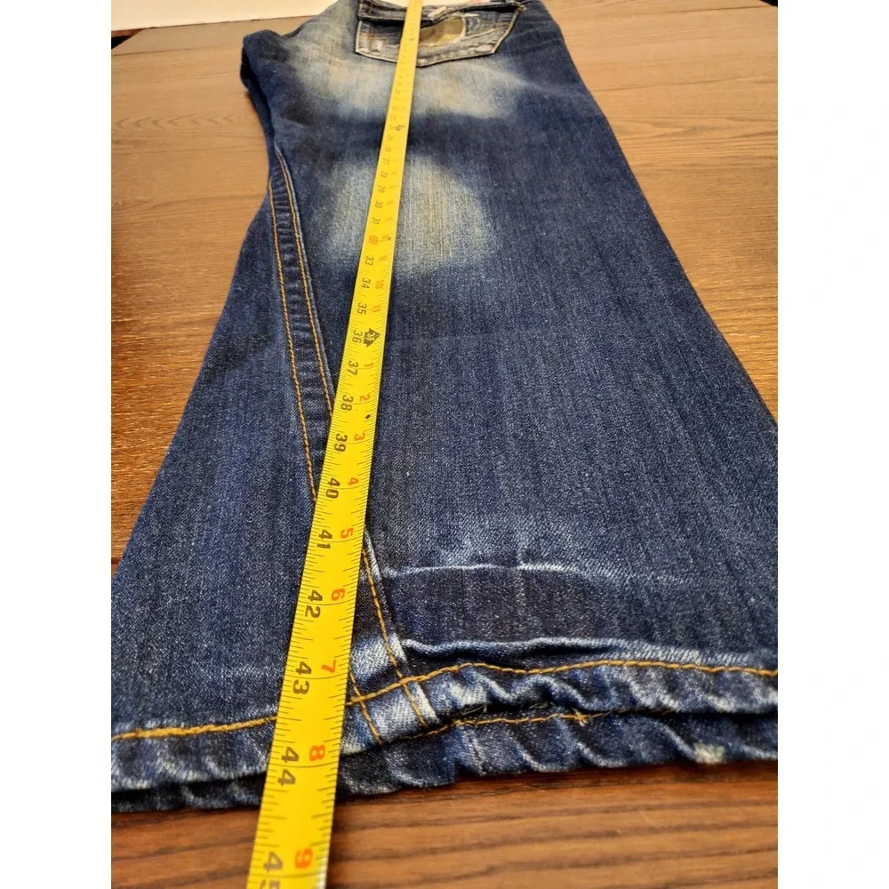 True Religion Rainbow Joey‎ 40 (44x31) USA Camo Distressed Flap Y2K Thrashed